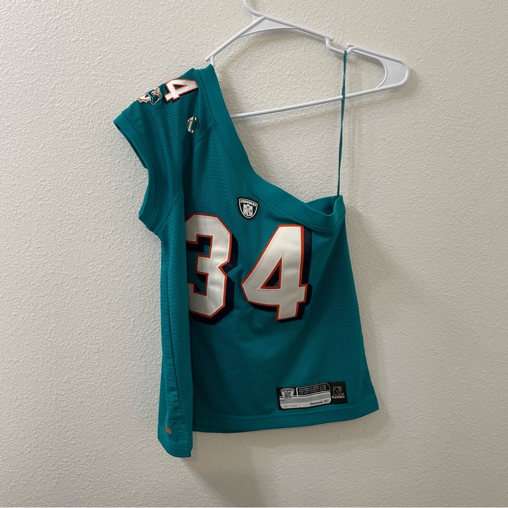 NFL Miami dolphins Ricky Williams off the shoulder jersey blue small